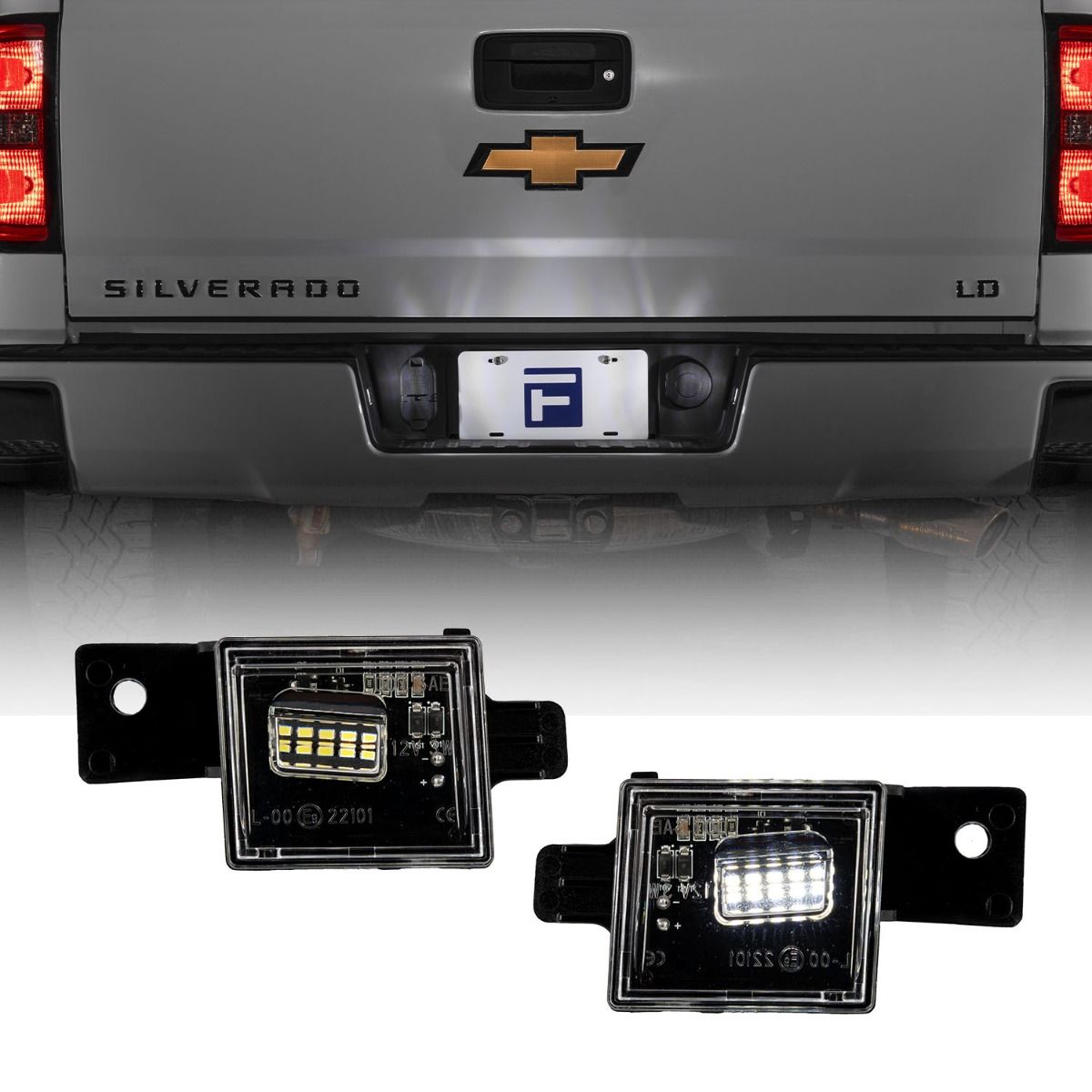 2015-2019 Chevrolet Silverado 2500/3500 LED License Plate Lights