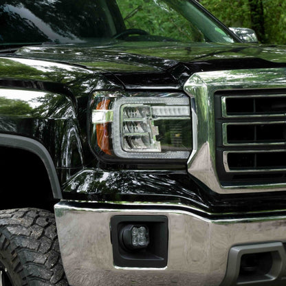 Par de faros delanteros reflectores LED para GMC Sierra 1500 14-18 y GMC Sierra 2500/3500 15-19 Form Lighting