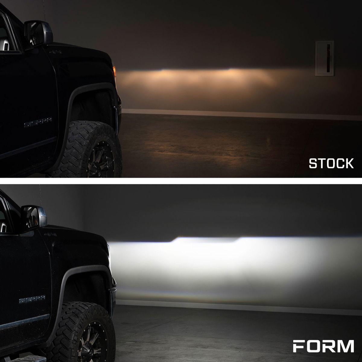 2014-2018 GMC Sierra LED Projector Headlights (Amber DRL)