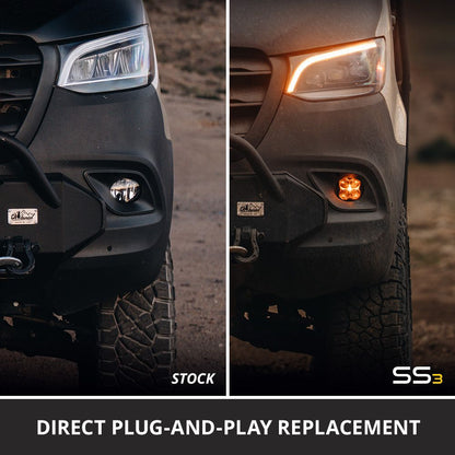 2019+Mercedes-Benz Sprinter SS3 LED Fog Light Kit