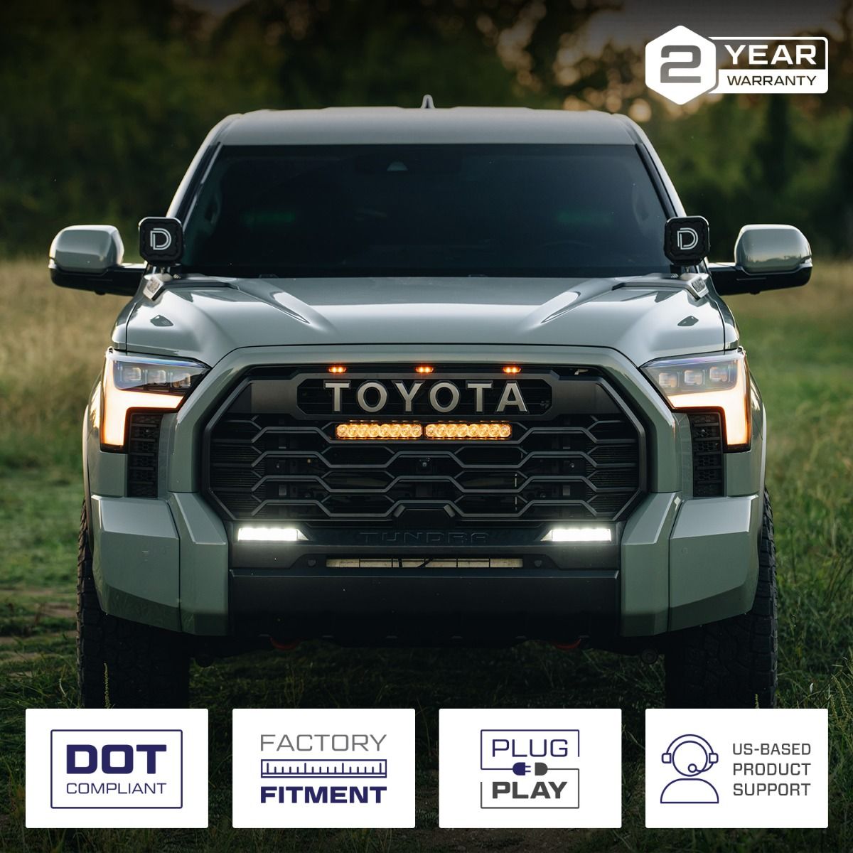 2022+ Toyota Tundra LED Sequential LED Projector Headlights