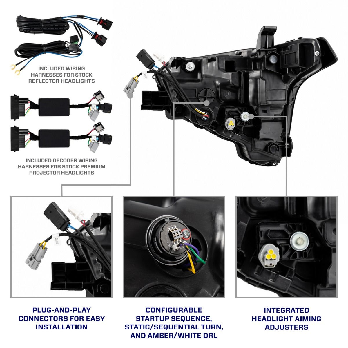 2022+ Toyota Tundra LED Sequential LED Projector Headlights