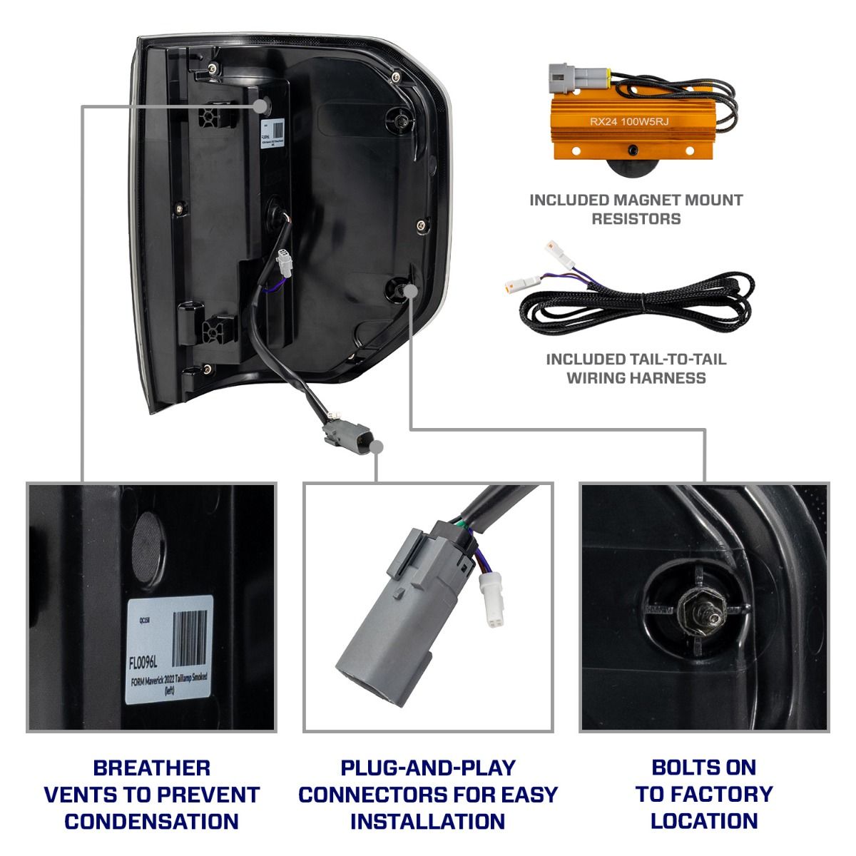 2022-2025 Ford Maverick LED Taillights