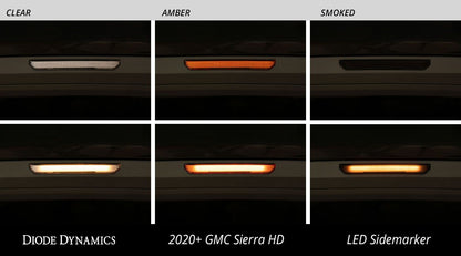 Luces de posición laterales LED para GMC Sierra 2500/3500 HD 2024+ 