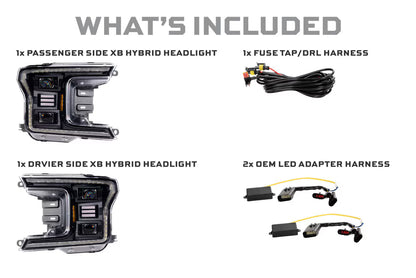 2018-2020 Ford F-150 XB Hybrid LED Headlights
