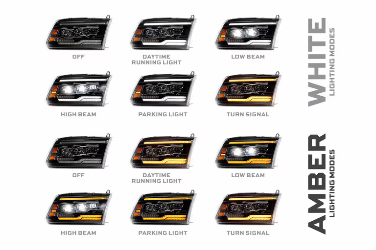 2009-2018 Dodge Ram XB EVO LED Headlights