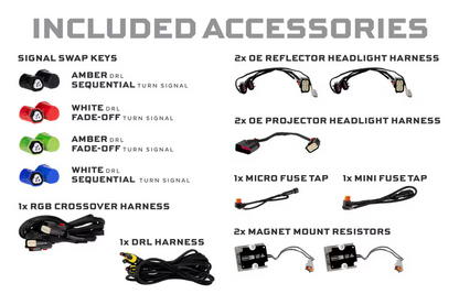 2009-2018 Dodge Ram HD XRGB EVO LED Headlights