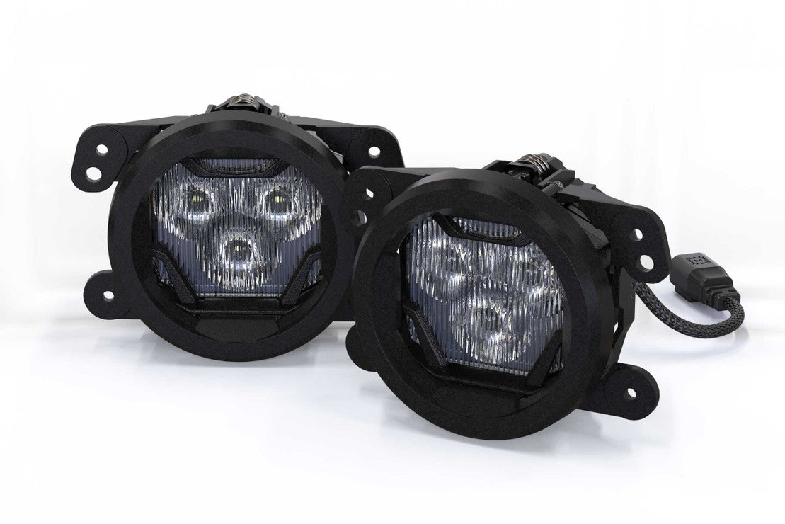 4Banger LED Fog Light Kit for 2018+ Jeep Wrangler/Gladiator JL/JT