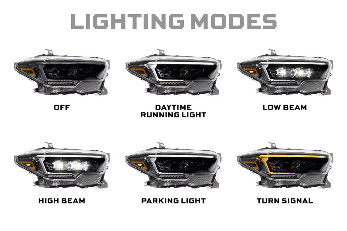 2016-2023 Toyota Tacoma XB Evo Hybrid LED Headlights