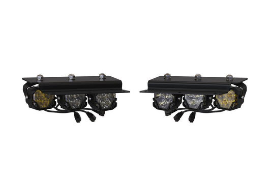 4Banger LED Triple Fog Light Kit for 2021+ Ford Bronco