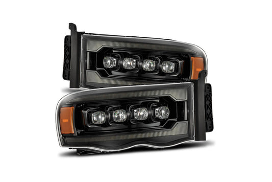 ARex Nova LED Headlights: Dodge Ram (02-05) - Alpha-Black (Set)
