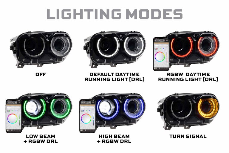 2015-2023 Dodge Challenger XRGB LED-Scheinwerfer