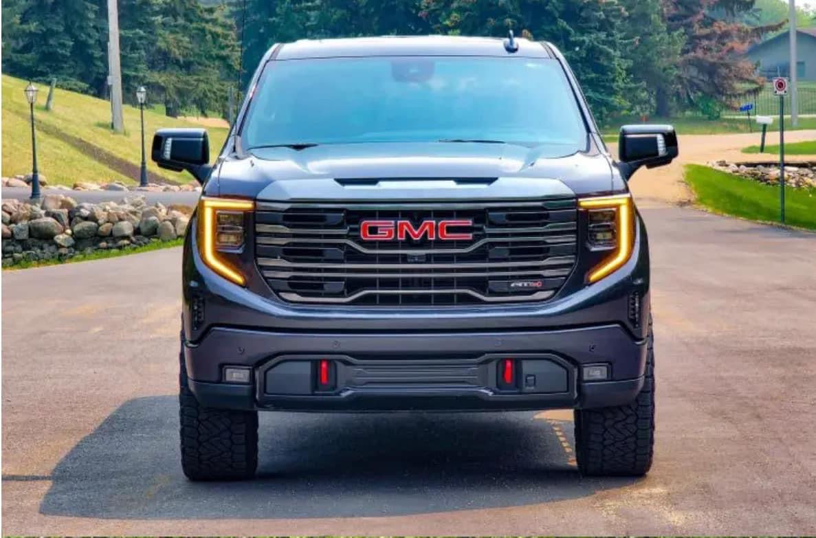 Arnés de faros LED OEM DRL ámbar GMC Sierra 2022+