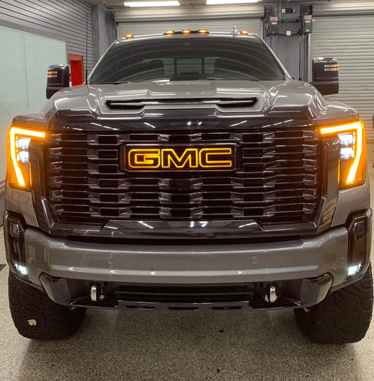 2024+ GMC Sierra HD LED Illuminated Front Emblem