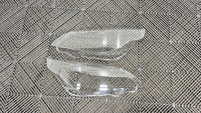 2008-2010 BMW E60 5-Series Replacement Headlight Lenses w/o LED Brow