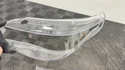 2008-2010 BMW E60 5-Series Replacement Headlight Lenses w/o LED Brow