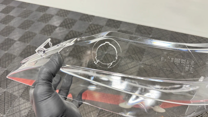 2008-2010 BMW E60 5-Series Replacement Headlight Lenses w/o LED Brow