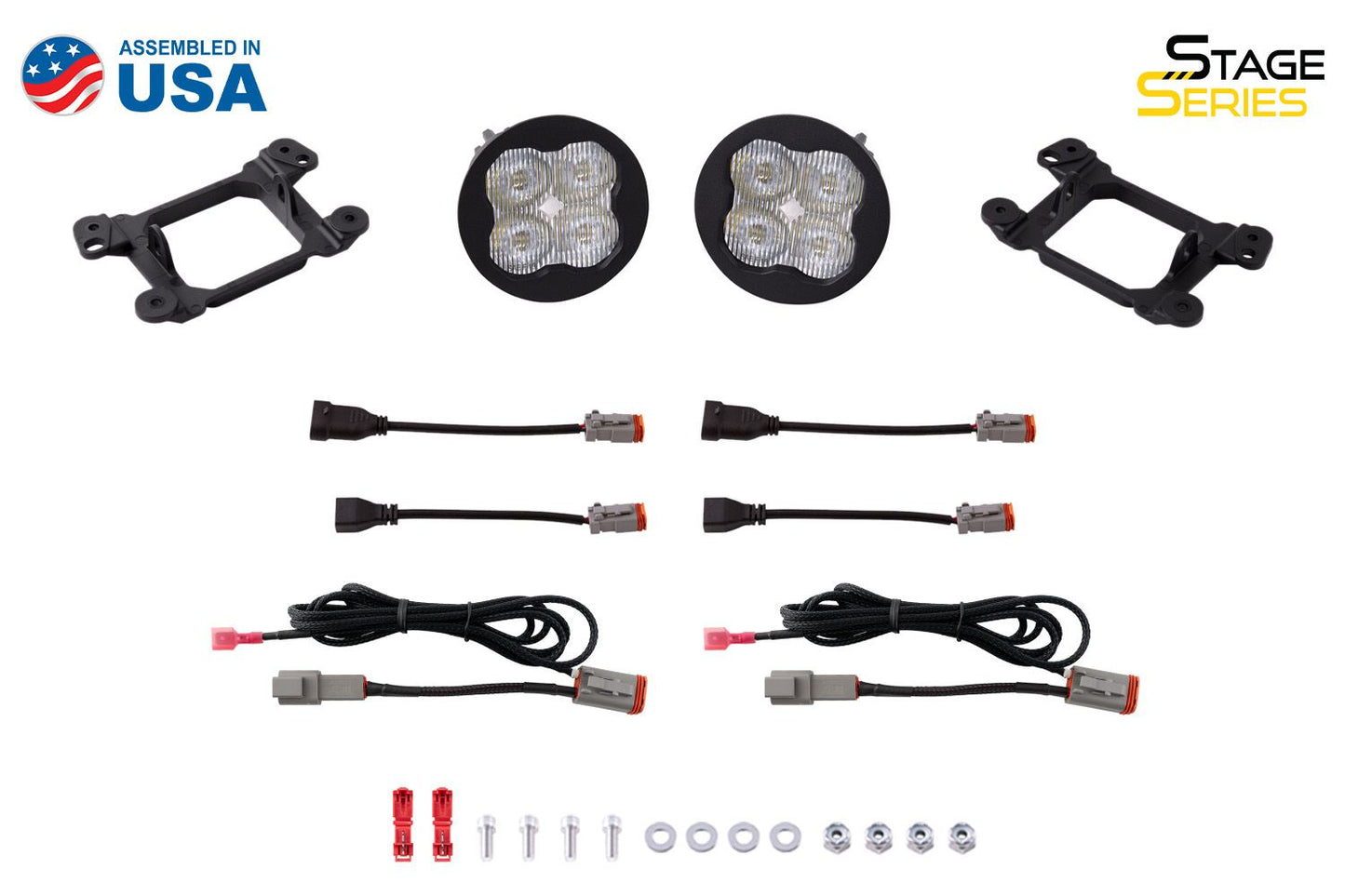 SS3 LED-Nebelscheinwerfer-Kit für 2007–2018 Jeep JK Wrangler, Kunststoffstoßstange 