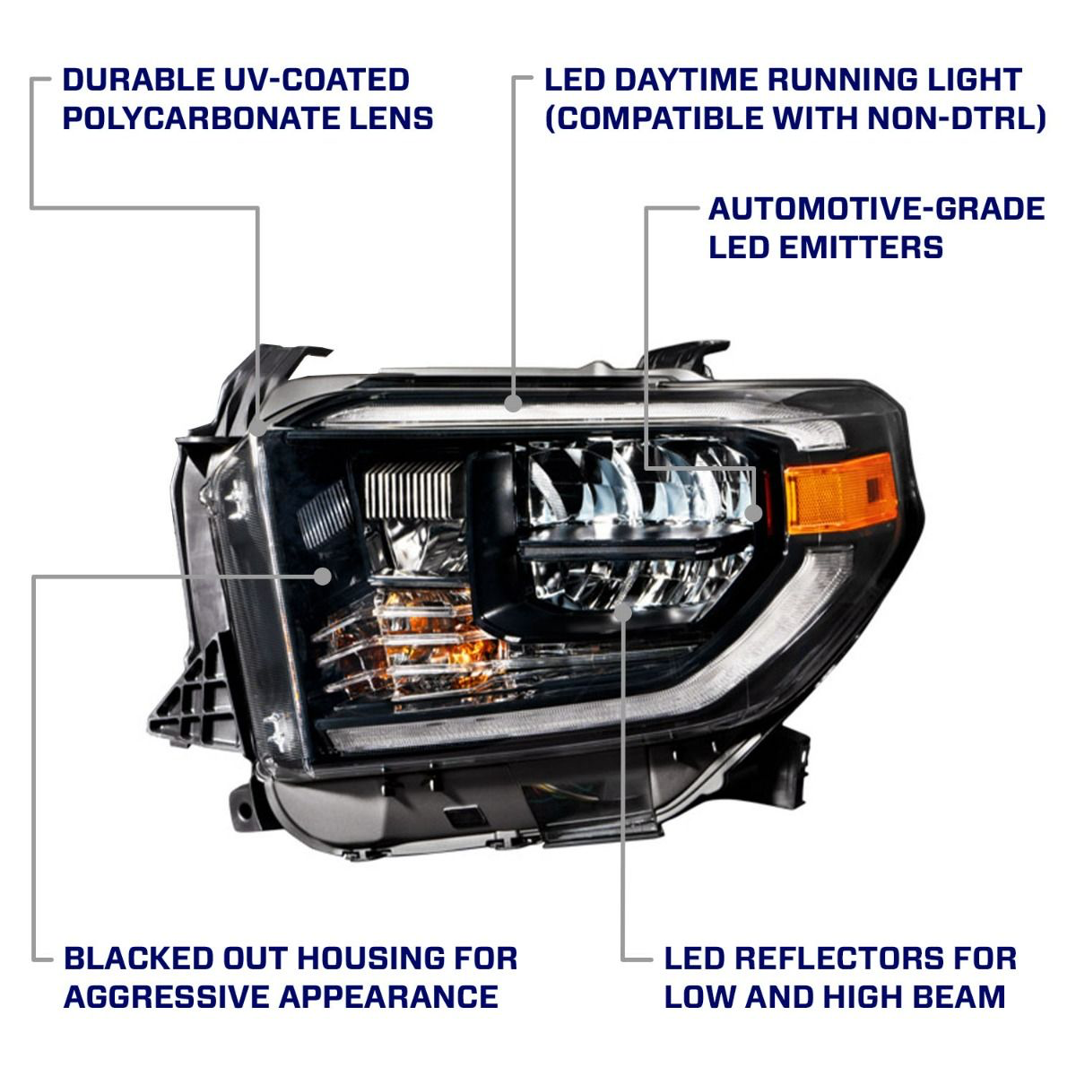 2014-2021 Toyota Tundra LED-Reflektorscheinwerfer