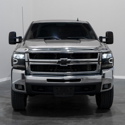 Par de faros delanteros reflectores LED para Chevrolet Silverado 2007-2013 con iluminación