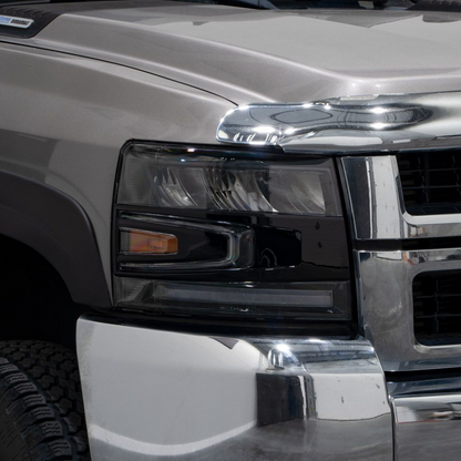 Par de faros delanteros reflectores LED para Chevrolet Silverado 2007-2013 con iluminación