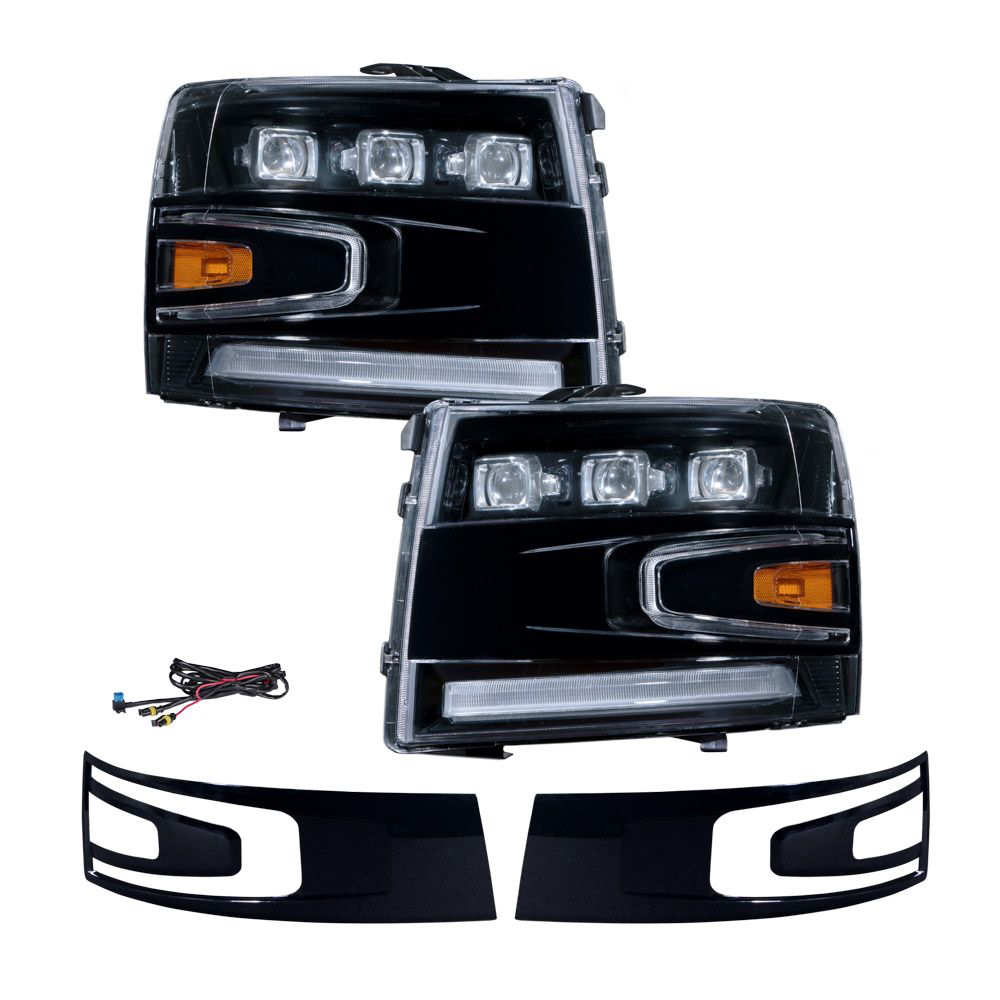 2007–2013 Chevrolet Silverado LED-Projektor-Scheinwerfer, Paar, Formbeleuchtung