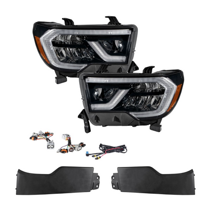 Faros delanteros reflectores LED para Toyota Tundra 2007-2013 y Sequoia 2008-2017