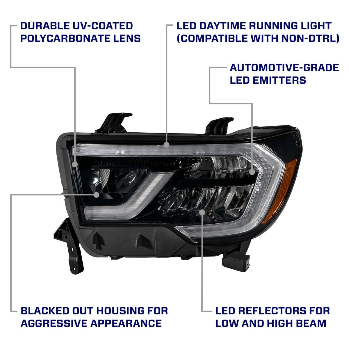 2007–2013 Toyota Tundra LED-Reflektorscheinwerfer