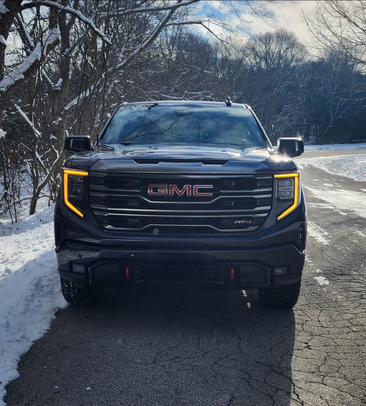 Arnés de faros LED OEM DRL ámbar GMC Sierra 2022+