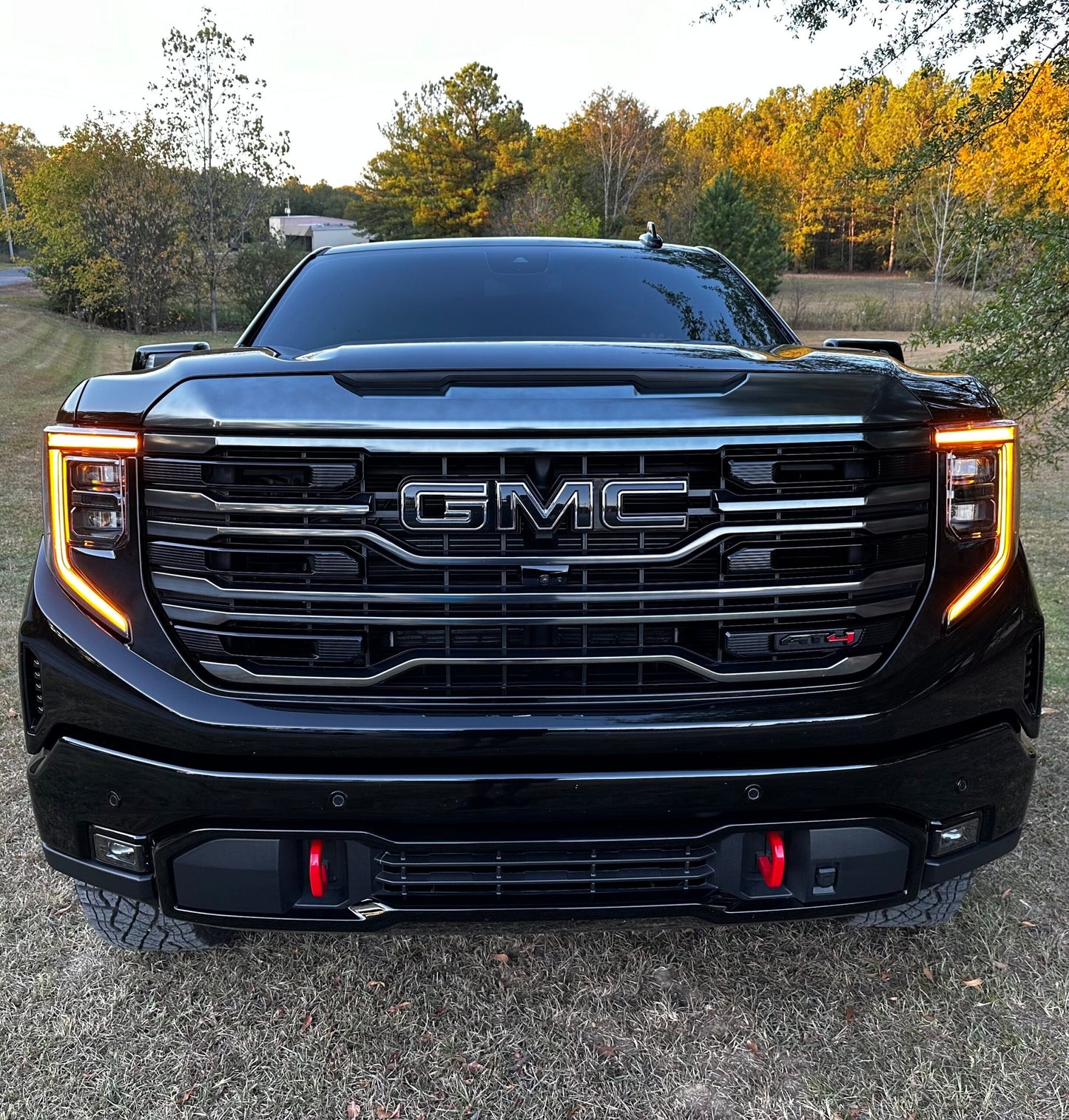 Arnés de faros LED OEM DRL ámbar GMC Sierra 2022+