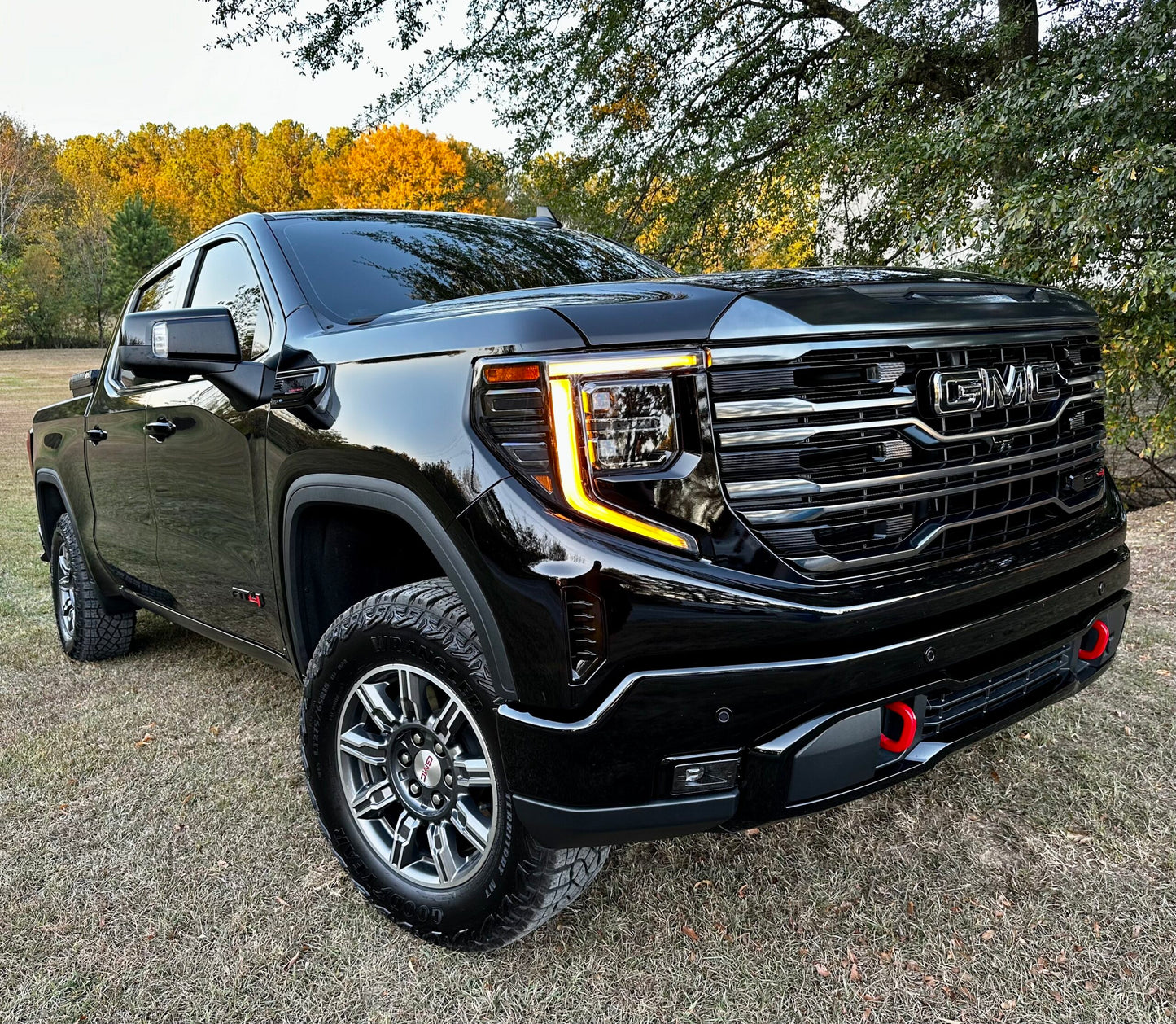 Arnés de faros LED OEM DRL ámbar GMC Sierra 2022+