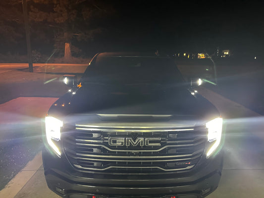 Arnés de faros LED OEM DRL ámbar GMC Sierra 2022+