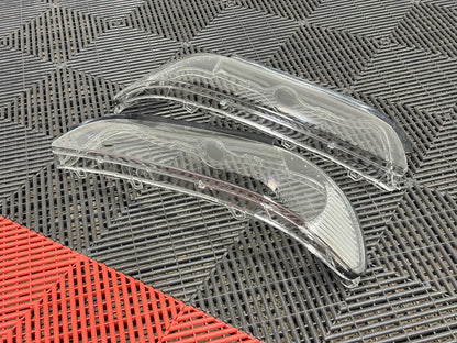 2001-2003 BMW 5 Series E39 Replacement Headlight Lenses (Pair) (Euro Corners)
