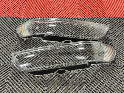 2001-2003 BMW 5 Series E39 Replacement Headlight Lenses (Pair) (Euro Corners)