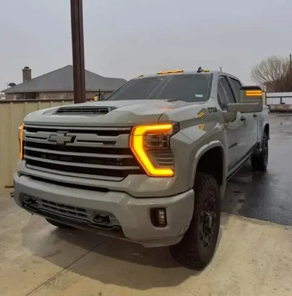 Arnés de faros LED OEM DRL ámbar GMC Sierra 2022+