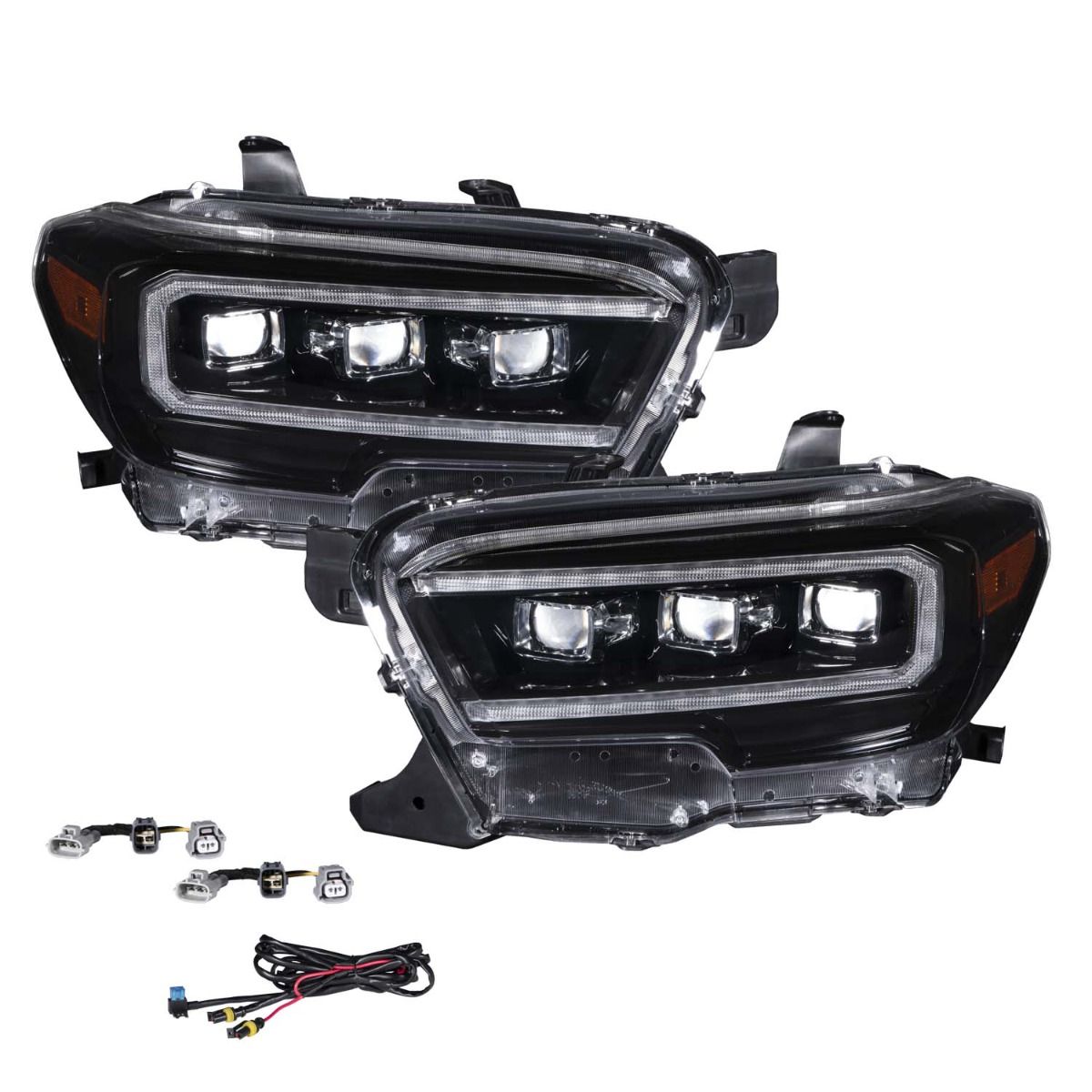 2016-2023 Toyota Tacoma Sequential LED Projector Headlights w/ Selectable DRL
