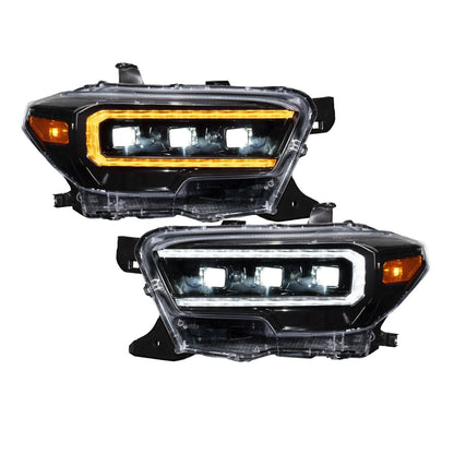 2016–2023 Toyota Tacoma Sequentielle LED-Projektorscheinwerfer mit wählbarem Tagfahrlicht 