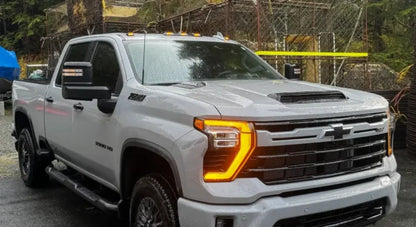 Arnés de faros LED OEM DRL ámbar GMC Sierra 2022+