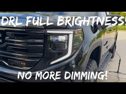 2022+ GMC Sierra Amber DRL OEM LED-Scheinwerferkabelbaum