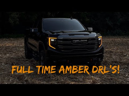 2024+ GMC Sierra HD Amber DRL OEM LED Headlight Harness
