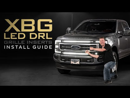 XBG LED DRL Grille Inserts: Ford Super Duty Platinum (20-22)