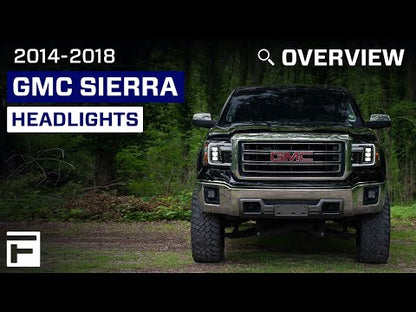 Par de faros delanteros reflectores LED para GMC Sierra 1500 14-18 y GMC Sierra 2500/3500 15-19 Form Lighting