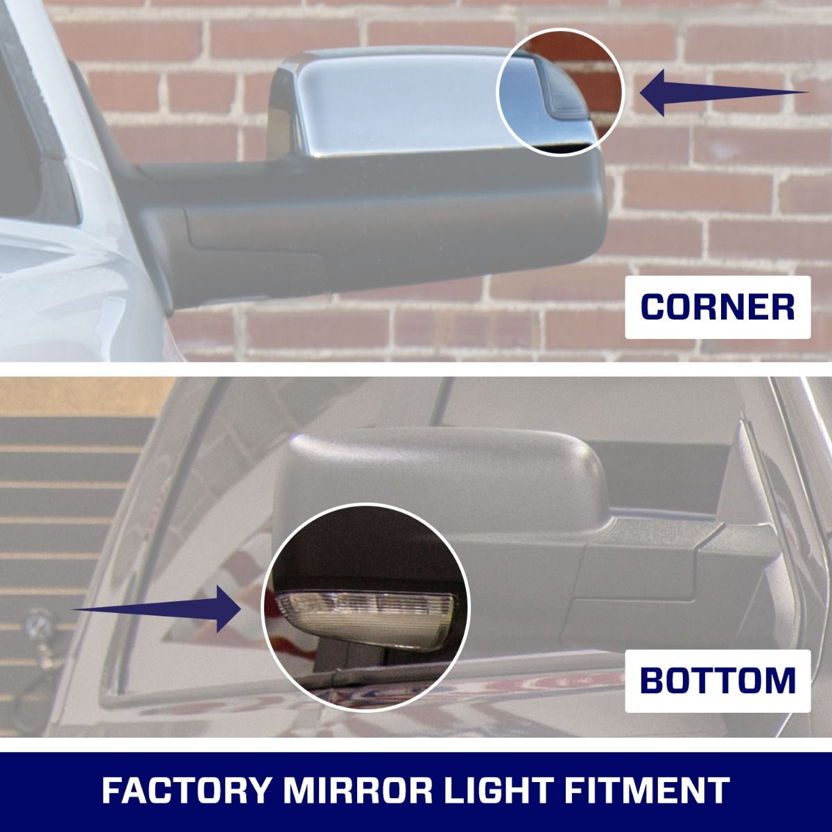 2021-2024 Ram 1500 Classic LED Mirror Lights