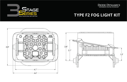 SS3 LED Fog Light Kit for 2017-2019 Ford Super Duty