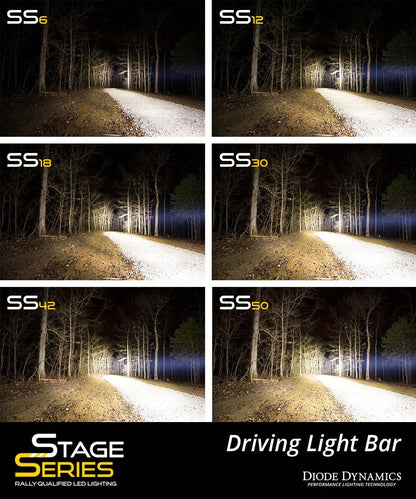 Stage Series 6" SAE/DOT White Light Bar