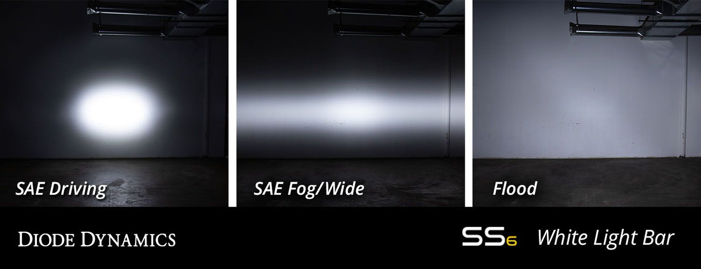Stage Series 6" SAE/DOT White Light Bar