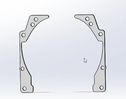 2018-2021 Subaru STI AFS LED to MLED 2.0 Brackets