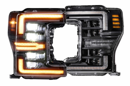 XB LED Headlights: Ford Super Duty (17-19) (Pair / Amber DRL) (GEN 2)