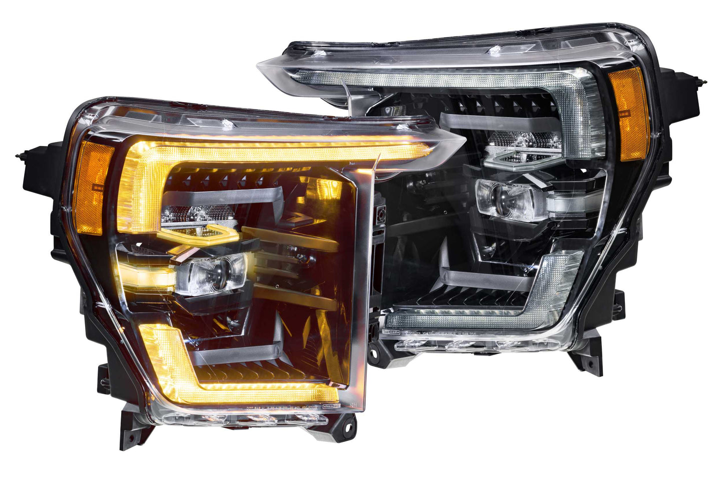 2021-2023 Ford F150 XB Headlights: (Amber DRL)