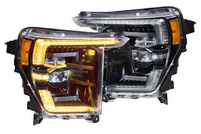 Faros delanteros Ford F150 XB 2021-2023: (luz diurna ámbar) 